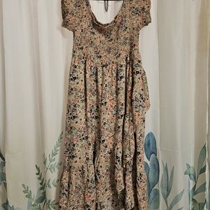 Maxi Challis Tulip Hem Off Shoulder Dress